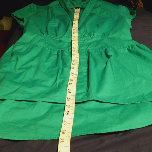 Structured peplum top with button waist - Picture 6 of 15